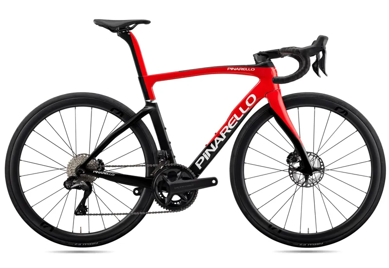 Pinarello F7 Disc with Ultegra Di2 12 Speed and Most Ultrafast Cabon Wheels in Razor Red size 51cm